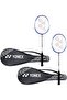 ZR 100 Light Aluminum Blend Badminton Racquet with Full Cover (Blue)-Set of 2 - 2