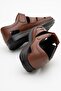 Genuine Leather, Laceless, Velcro, Summer Men's Shoes - 5