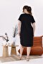 Large Size Lace Dress with Collar and Sleeves - 7
