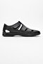 Genuine Leather, Laceless, Velcro, Summer Men's Shoes - 2