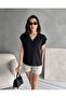 Ayrobin v-neck short sleeve blouse with ruffles - 4