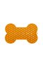 Puppy Food Eating Toy, Bone Shaped, Silicone, Orange, 18X11Cm - 5