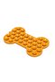 Puppy Food Eating Toy, Bone Shaped, Silicone, Orange, 18X11Cm - 6