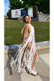 فستان شاطئ مكرامية صوفية