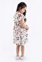 Girl's Dress and Gift Bag Set - Cherry Printed - 4