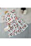 Girl's Dress and Gift Bag Set - Cherry Printed - 5