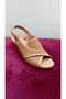 2730 Real Leather Wedge Heel Women's Sandals - 6