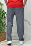 Men's Reflective Printed Parachute Fabric Baggy Trousers with Piping on the Sides - 5