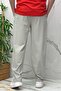 Men's Reflective Printed Parachute Fabric Baggy Trousers with Piping on the Sides - 5