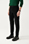 Men's Black 100% Cotton Dobby 5-Pocket Lycra Velvet Trousers A22Y3044 - 2