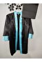 Set of 2 Turquoise Graduation Robe, Blue Graduation Robe-Kep for School - 4