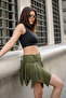 Asymmetrical Beach Skirt with Leggings / Pareo Skirt - 3