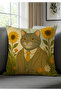Ghibli Style Floral Cat Couple Throw Pillow Case – Romantic Set of 2 Special Decorative Pillows for Couples - 5