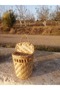 Em&Ma Wicker Wall Basket Decor Storage and Organizer in Your Living Room Kitchen Bathroom Balcony and Garden - 7
