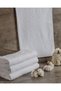 White Hand Towel 10 Pieces Hotel Towel, 100% Cotton 200 Grams 50X90 cm - 3