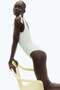 Padded-cup High Leg swimsuit - 3