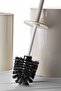 Flores 2-Piece Bathroom Set Trash Can Toilet Brush - Beige - 6