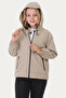 Girl's Stone Lined Water and Windproof Hooded Double Zipper Pocket Raincoat - 4