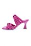 5045-23Y Women's Sirali Banded Goblet Heeled Slippers Fuchsia - 3
