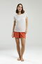 8992 Women's White Shorts Pajama Suit - 2