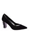 589 Women's Pointed Toe V-Cut Low-Cut Heel Shoes - 2