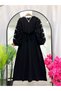 Tüll-Blumenkleid mit Ärmeln 4686