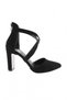 324-23Y Women's Heeled Shoes Black Velvet