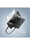 Baseus 10000mAh Magnetic Mini Wireless Fast Charge Power Bank 30W With Built-In Type-C Cable - Black - 3
