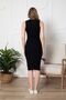 Black Midi Pencil Straight Dress - 4