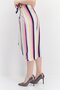 Women Stripe Wrap Skirt, Multicolor - 4