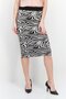 Women Animal Print Midi Skirt, Multicolor