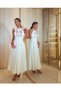 Linen Embroidered Lace Dress - 4