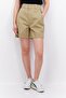 Women Solid Basic Shorts, Khaki