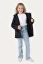 Girl's black furry inside water and windproof hooded 3 pocket winter coats & coat & parka - 3