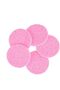 5 Pcs Round Makeup Sponge Wood Pulp Makeup Remover Facial Cleansing Sponge Skin Care Tool (Pink) - 3