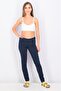 Women Skinny Fit Stretchable Printed Jeans, Navy - 4