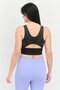Women Polka Dots Non Paddded Forever Luxe Sports Bra, Black/Gold - 3