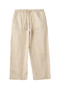 Girls Woven Cotton Flax Relaxed Fit Pants