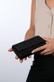 Sadie Black Stone Women's Evening Dress Bag - 2