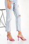 Vina Fuchsia Pink Thin Heeled Sandals - 3