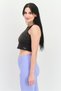 Women Polka Dots Non Paddded Forever Luxe Sports Bra, Black/Gold - 2