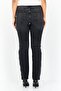 Women Straight Fit Washed Stretchable Denim, Black - 4