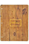 Wooden Patterned A4 Menu (Tree)