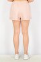 Women Solid Drawstring Basic Shorts, Rose Pink - 3