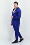 Men Slim Fit 2 Piece Brand Logo Tracksuits, Blue - 3