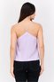 Women Scoop Neck Sleeveless Brand Logo Tank Top, Lavender - 4