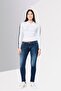 Women Skinny Fit Washed Stretchable Denim Jeans, Washed Blue - 2