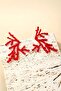 Coral Figure Red Women's Earrings - 3