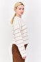 Women Crew Neck Knitted Sweater, Multicolor - 2