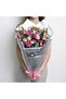Silver Floral Wrapping Paper with Silver Edge 20 Pcs, Waterproof Matte Transparent Bouquet Wrapping Paper, 58X58 cm - 6